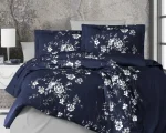 First Choice Спално бельо „Arya Navy Blue“ Сатен – 100% памук – 4 части – за единично легло