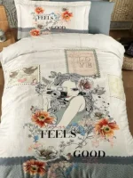 First Choice Спално бельо „Feels Good“ 3D Satin – 100% памук – 4 части – за единично легло - Image 2