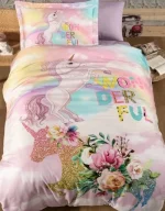 First Choice Спално бельо „Rainbow“ 3D Satin – 100% памук – 4 части – за единично легло - Image 2