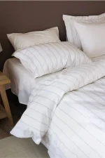 Loom & Flow Спален комплект Tiara Krem – Stonewashed органичен памук, 6 части за спалня - Image 2