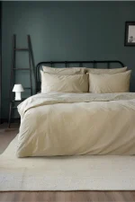 Loom & Flow Спален комплект Jadora Wind – Stonewashed органичен памук, 6 части за спалня