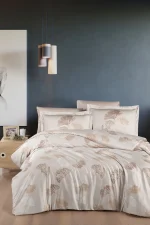 First Choice Спално бельо „Sofira Beige“ Памучен сатен – 100% памук – 6части – за спалня