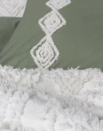 Cotton Box Покривало за легло със спално бельо „Luke Krem“ Limi – 100% памук ранфорс – 7 части - Image 3
