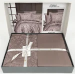 Спално бельо First Choice „Advina Mink“ Сатен – 100% памук – 6 части за спалня - Image 2