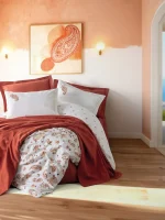 Cotton Box Спално бельо „Paisia Tarçın“ Vivid – 100% памук – 5 части – с памучно покривало