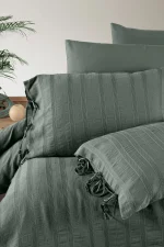 Loom & Flow Спален комплект Ardus Moonmist – Stonewashed органичен памук, 6 части за спалня - Image 3