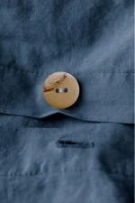 Loom & Flow Спален комплект Jadora Denim– Stonewashed органичен памук, 6 части за спалня - Image 4