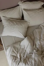 Loom & Flow Спален комплект Berthe Vizon – Stonewashed органичен памук, 6 части за спалня - Image 3