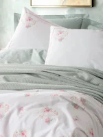 Cotton Box Спално бельо „Minty Mint“ Vivid – 100% памук – 5 части – с памучно покривало - Image 2