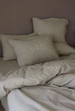 Loom & Flow Спален комплект Berthe Vizon – Stonewashed органичен памук, 6 части за спалня - Image 2
