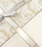 Спално бельо First Choice „Delmor Cream“ Сатен – 100% памук –  7 части – за спалня с два плика - Image 2