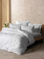 Cotton Box PLAID Beyaz – Комплект спално бельо от 100% памук ранфорс - 4 части за спалня