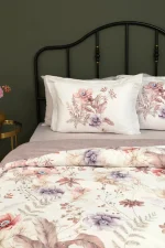 Спално бельо First Choice „Ervona“ Сатен – 100% памук – 7 части – Семеен комплект - Image 2
