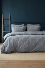 Loom & Flow Спален комплект Polina Gri – Stonewashed органичен памук, 6 части за спалня