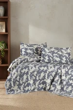 First Choice Rodya Denim – 6-слойно памучно покривало за спалня с калъфки