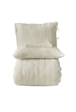 Loom & Flow Спален комплект Ardus Krem – Stonewashed органичен памук, 6 части за спалня - Image 4