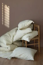 Loom & Flow Спален комплект Solea Krem – Stonewashed органичен памук, 6 части за спалня - Image 4