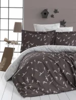 Спално бельо First Choice „Liberta Kahve“ Сатен – 100% памук – 6 части – за спалня - Image 2