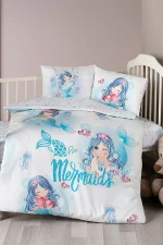 First Choice Детско спално бельо „Mermaid“ – 100% памук – 4 части – за бебешко легло