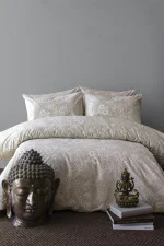 First Choice Richman Beige – 100% памук Ranforce, 150 TC – спален комплект за спалня – 4 части