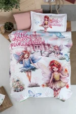 First Choice Princess Pudra - Детски спален комплект – 100% памук Ranforce, 150 TC