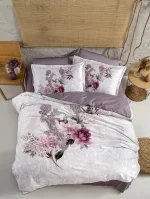La Romano Спално бельо „Dolce Berry“ Сатен премиум – 100% памук – 300 TC – 6 части – за спалня с един плик