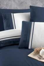 First Choice Спално бельо „Groovy Denim“ Deluxe сатен – 100% памук – 200 TC – 6 части – за спалня с един плик - Image 2